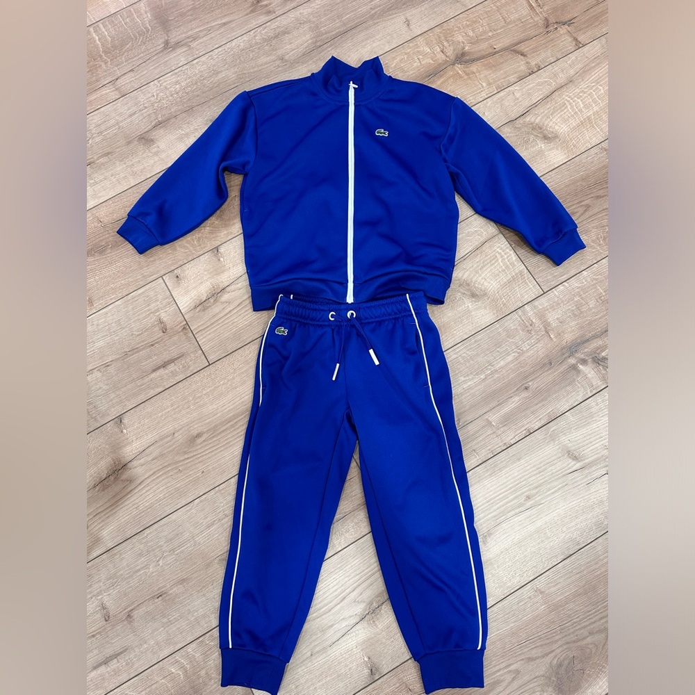 Lacoste Heritage Branded zipper fleece sweatsuit